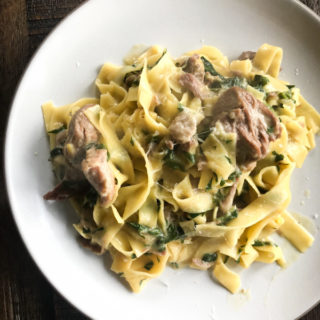 Tagliatelle with Braised Pork, Fennel, and Leeks